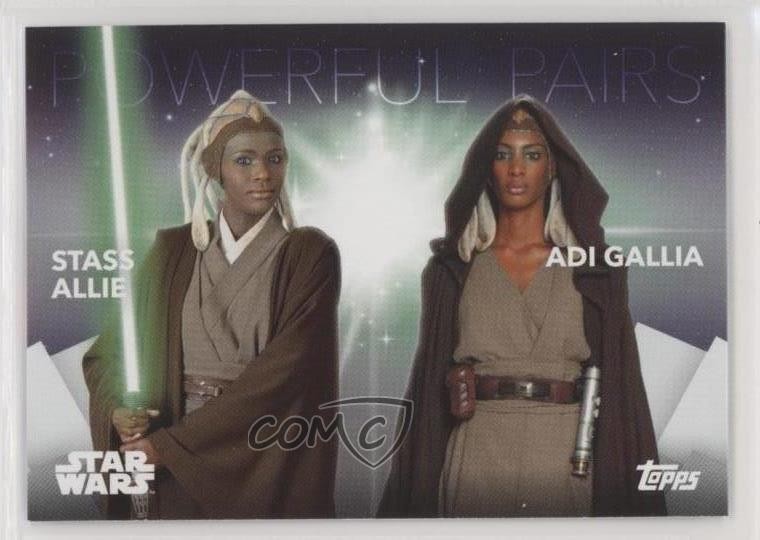 2020 Topps Women of Star Wars Powerful Pairs Stass Allie & Adi Gallia #PP-13 2qw