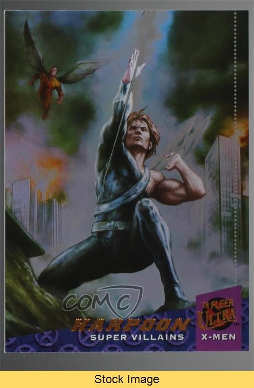 2018 Fleer Ultra Marvel X-Men Villains Rainbow Foil Harpoon #139 READ 0wz4