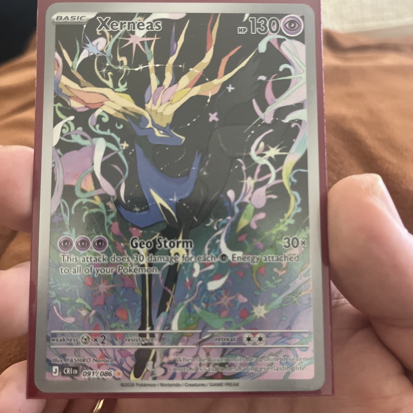 Xerneas 091/086 - Chaos Rising - Illustration Rare - Pokemon Card