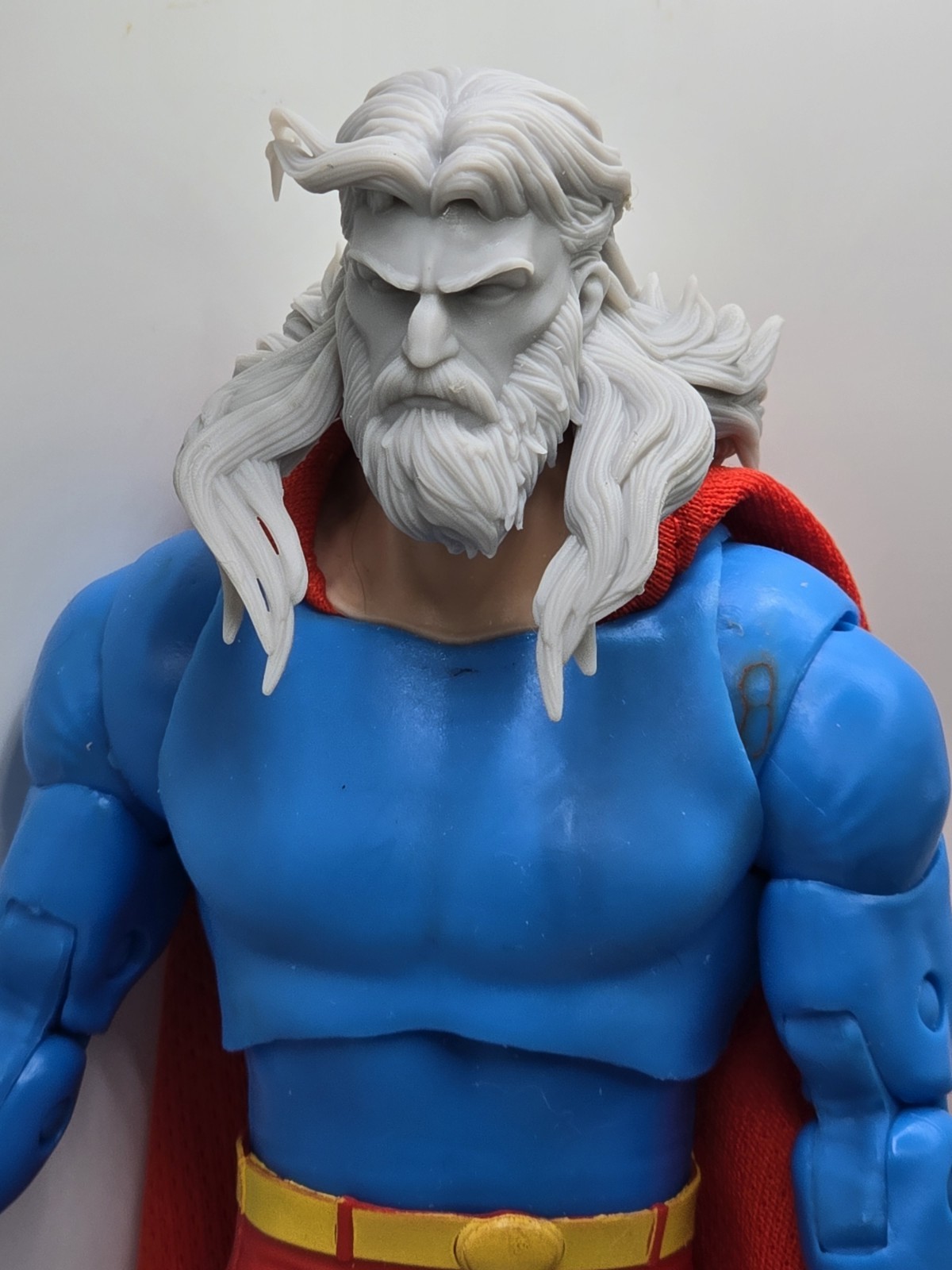 3d Print God Of War THOR  HEAD#1 1:10 7" LEGEND  DC MULTIVERSE