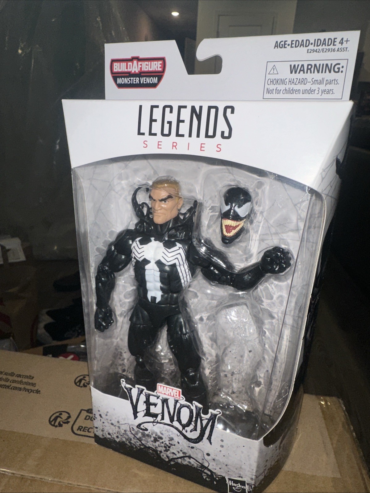 Hasbro Marvel Legends Modellino Venom EDDIE Brock NO Monster Venom BAF 6"