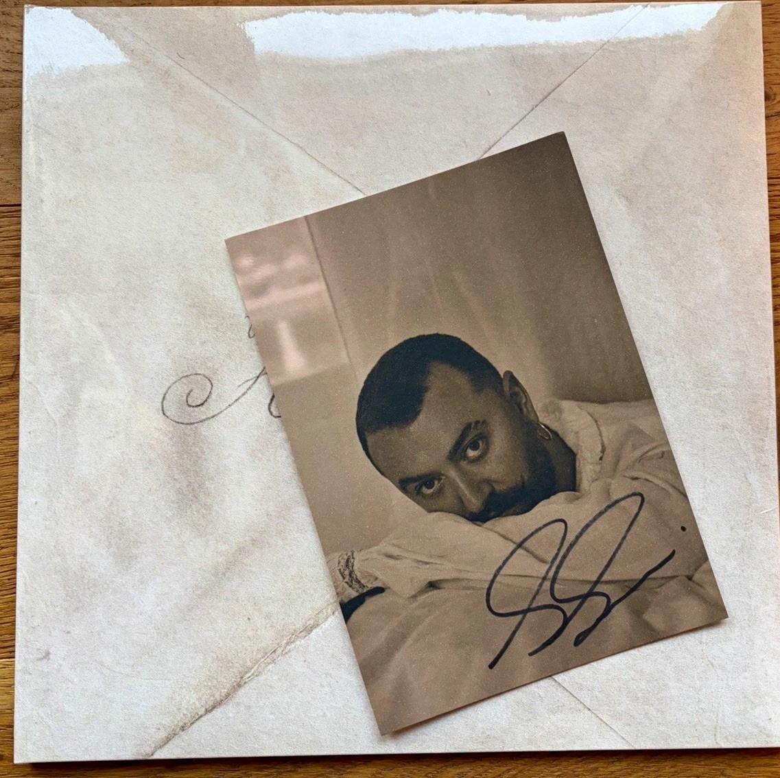 Sam Smith – Hazel Eyes – Brown Vinyl LP – Alt Cover – Signed Art Card – Sealed
