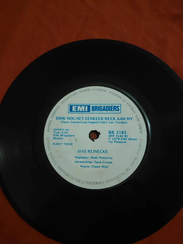 sias reinecke sproetjies vinyl 45 tours 1979 Zuid Afrika afrikaans EMI brigadiers