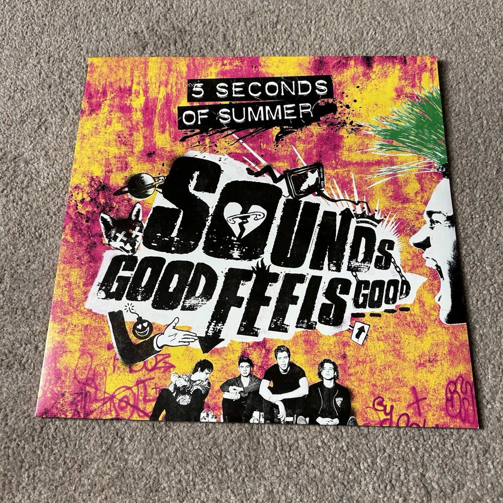 5 Seconds Of Summer - Sounds Good Feels Good Vinyl Record BLACK 2015