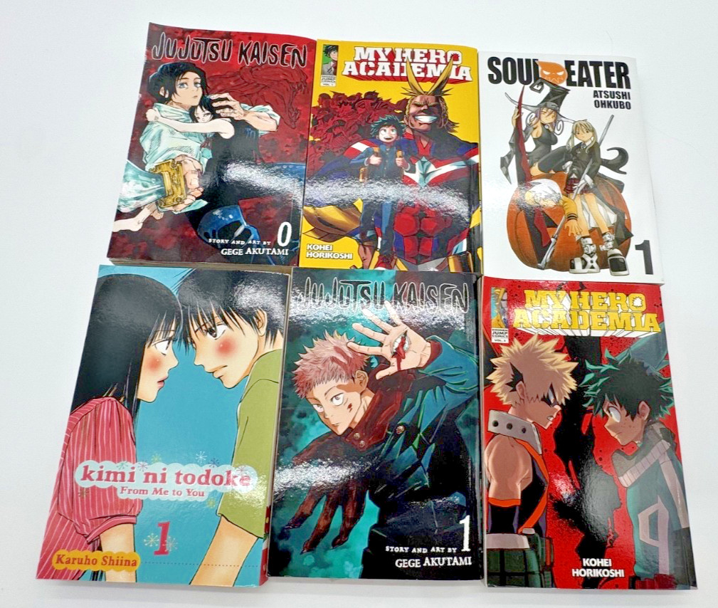 Manga Lotto 6 Jujutsu Kaisen My Hero Academia Soul Eater Kimi ni Todoke