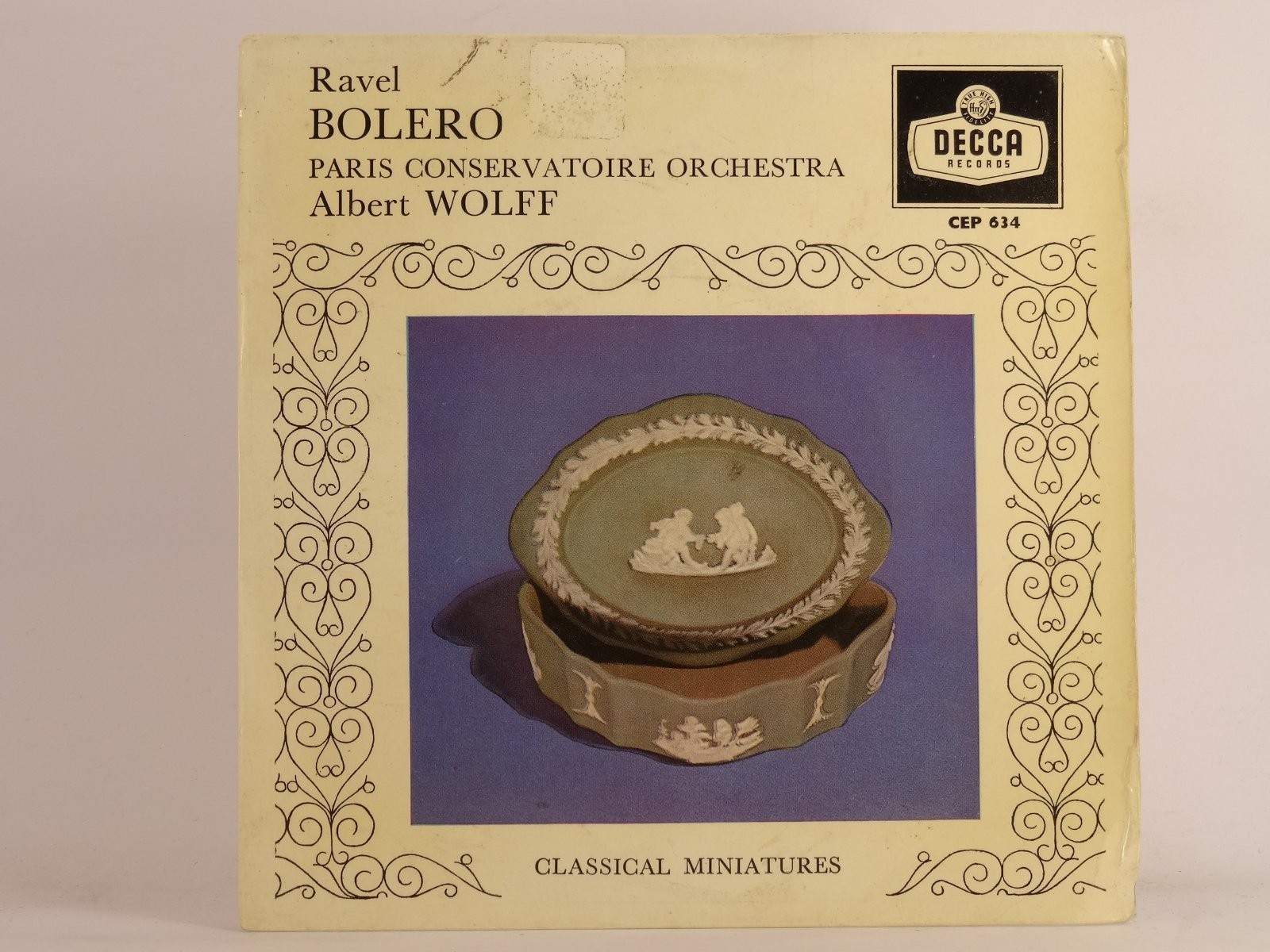 ALBERT WOLFF RAVEL:BOLERO (93) 2 Track 7" Single including Picture Sleeve DECCA
