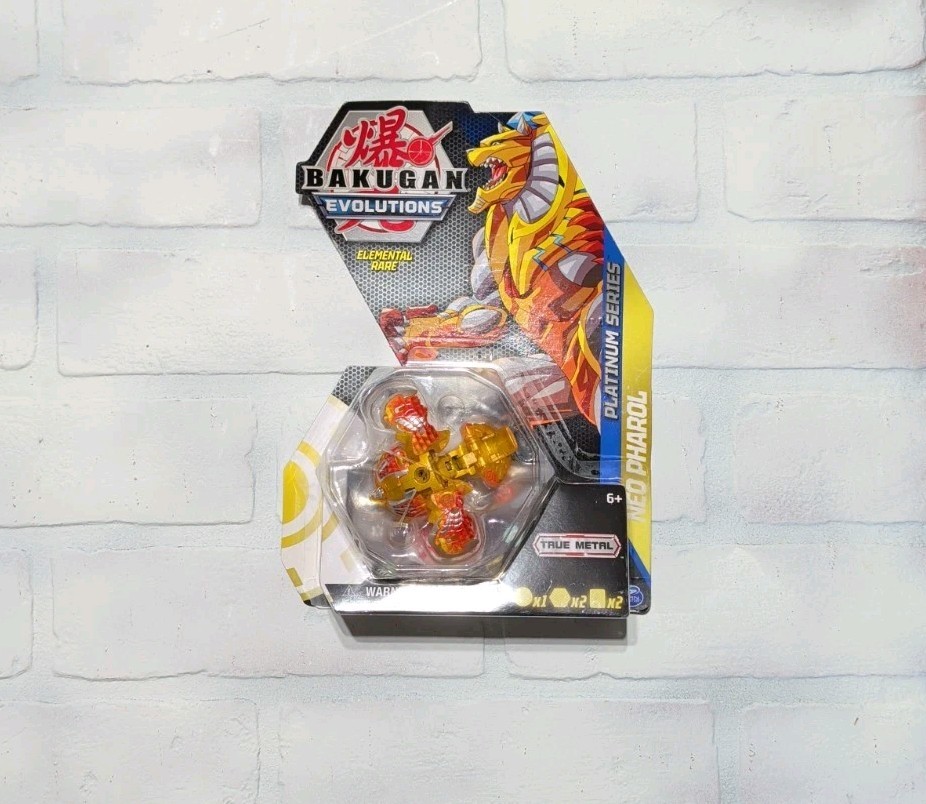 Bakugan Evolutions NEO PHAROL Elemental Rare Aurelus Platinum True Metal SEALED