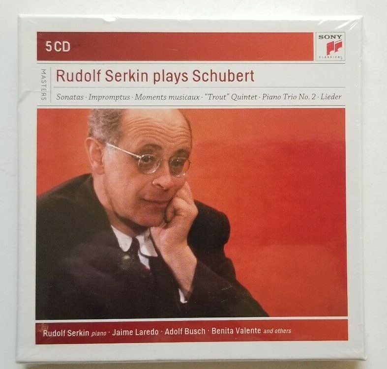 Rudolf Serkin plays Schubert (5 CDs, 2015, Sony Classical) Sealed - Piano Sonata