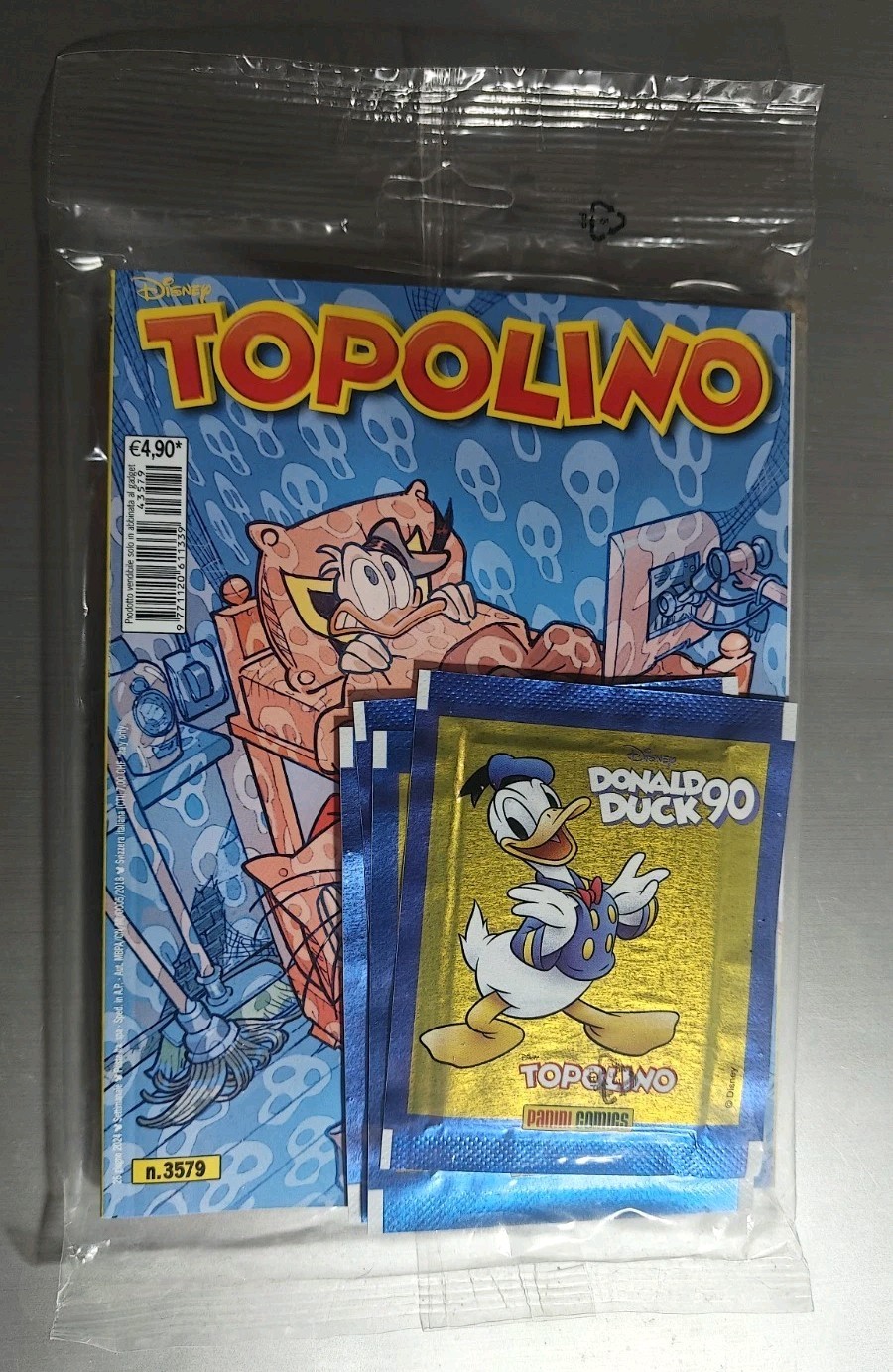Topolino 3579 Doppia Cover  4 Bustine Donald Duck Panini Comics Sealed Disney
