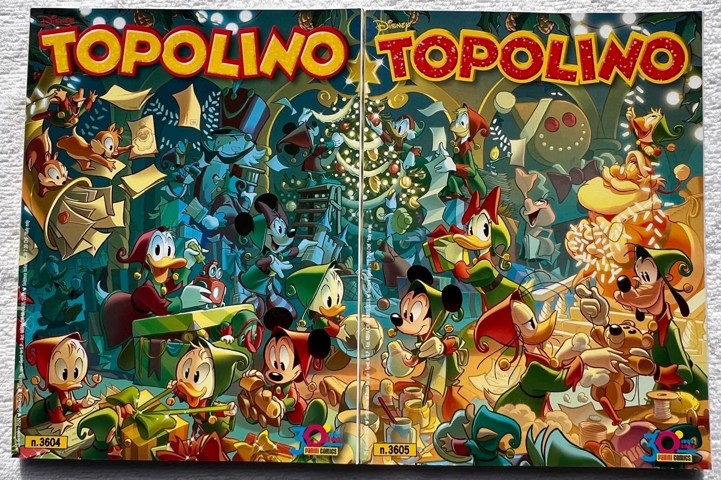 LOTTO DUE TOPOLINO # 3604 - 3605  MAGAZZINO NUOVI ESAURITI DISNEY PANINI COMICS