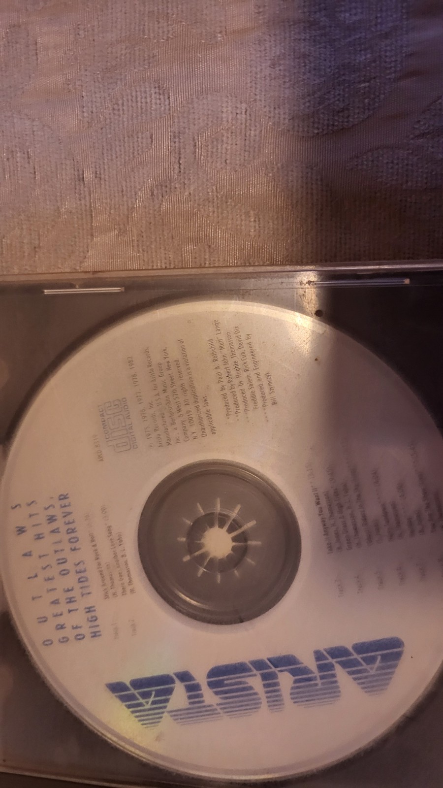 The Outlaws Greatest Hits CD 1982 Arista Records -  VG cd no cover just case and