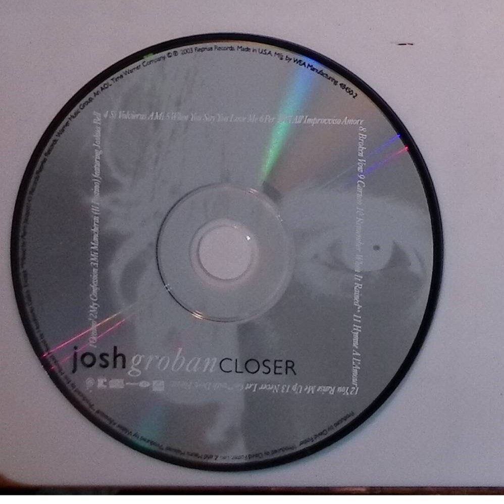 josh groban CLOSER Reprise CD Tested and Works