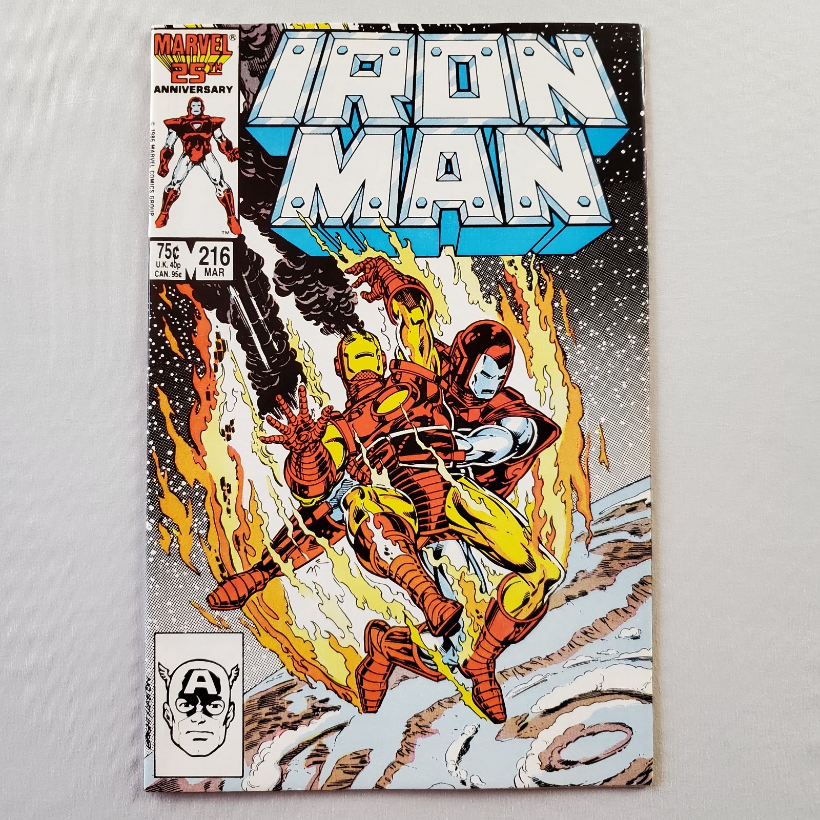 Iron Man #216 Mar 1987 Marvel Comics VF/NM 9.0 Rhodey Michelinie Bright Layton