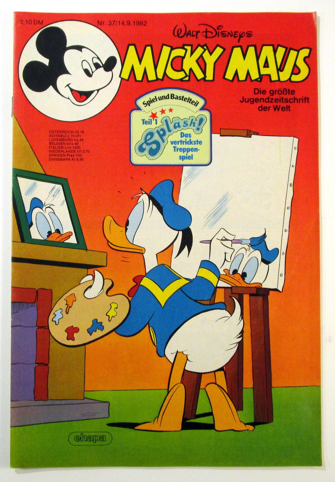 Topolino 1982 fascicolo #37 del 14 settembre 1982 con supplemento + frammento Ehapa Editore
