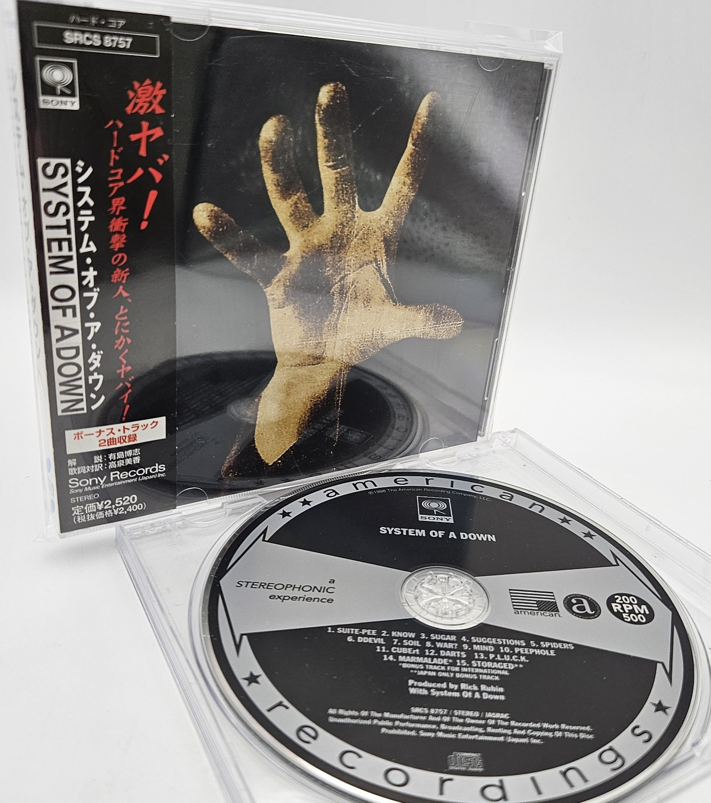 SYSTEM OF A DOWN 1st Album Japan 1st Press CD SRCS-8757 con OBI...
