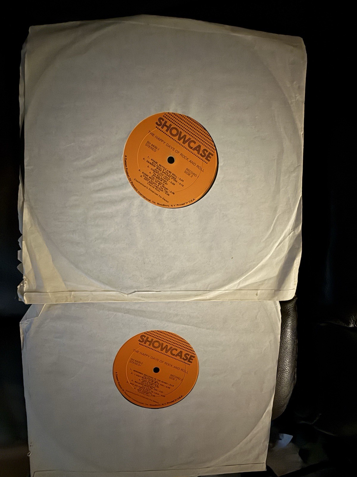 The Happy Days of Rock and Roll Showcase Pickwick Vinyl Record LP Lot of 2