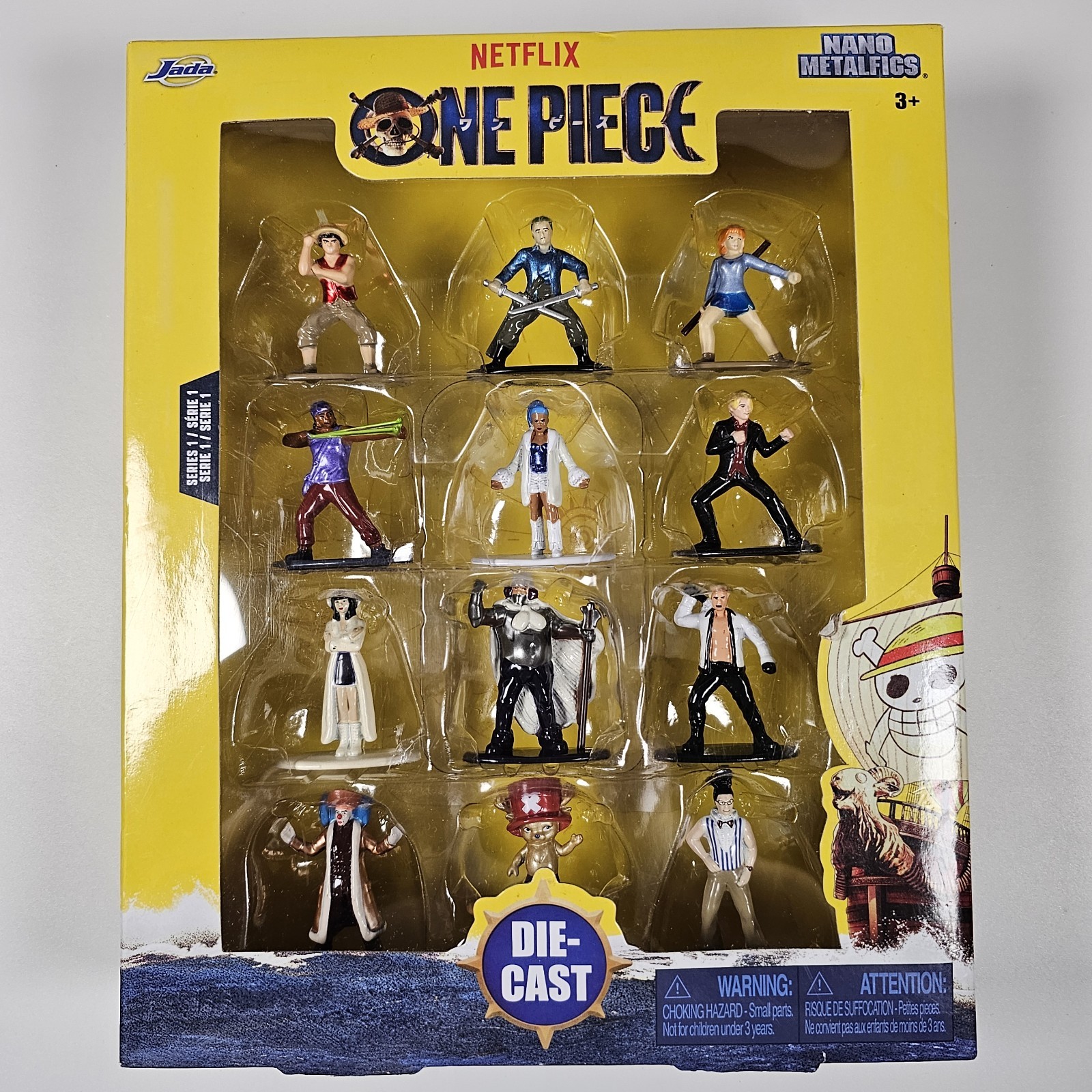 Jada Netflix One Piece Nano Metalfigs Series 1 12-Pack Die-Cast 37363 NEW