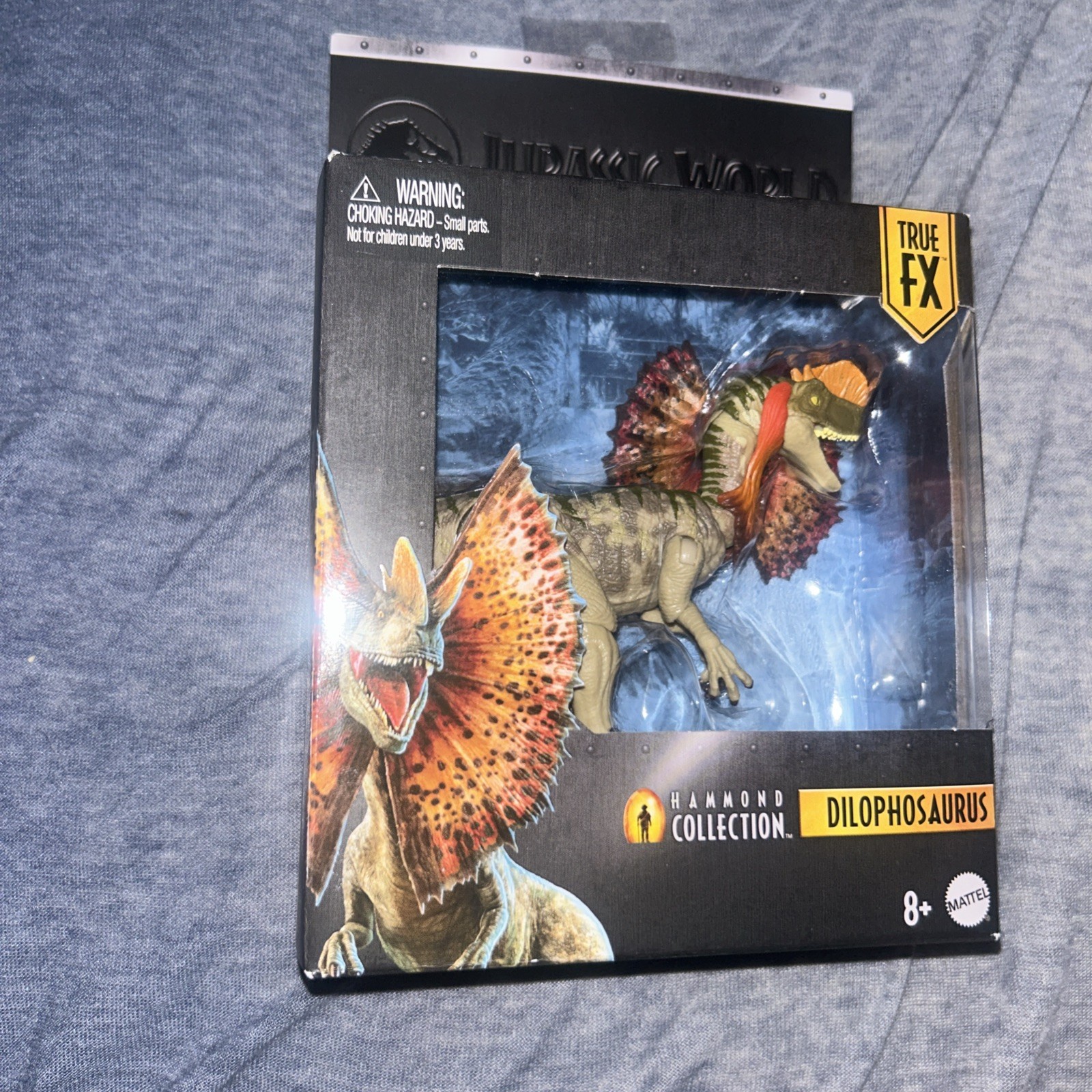 Jurassic World Hammond Collection DILOPHOSAURUS Dinosaur Mattel Park READ