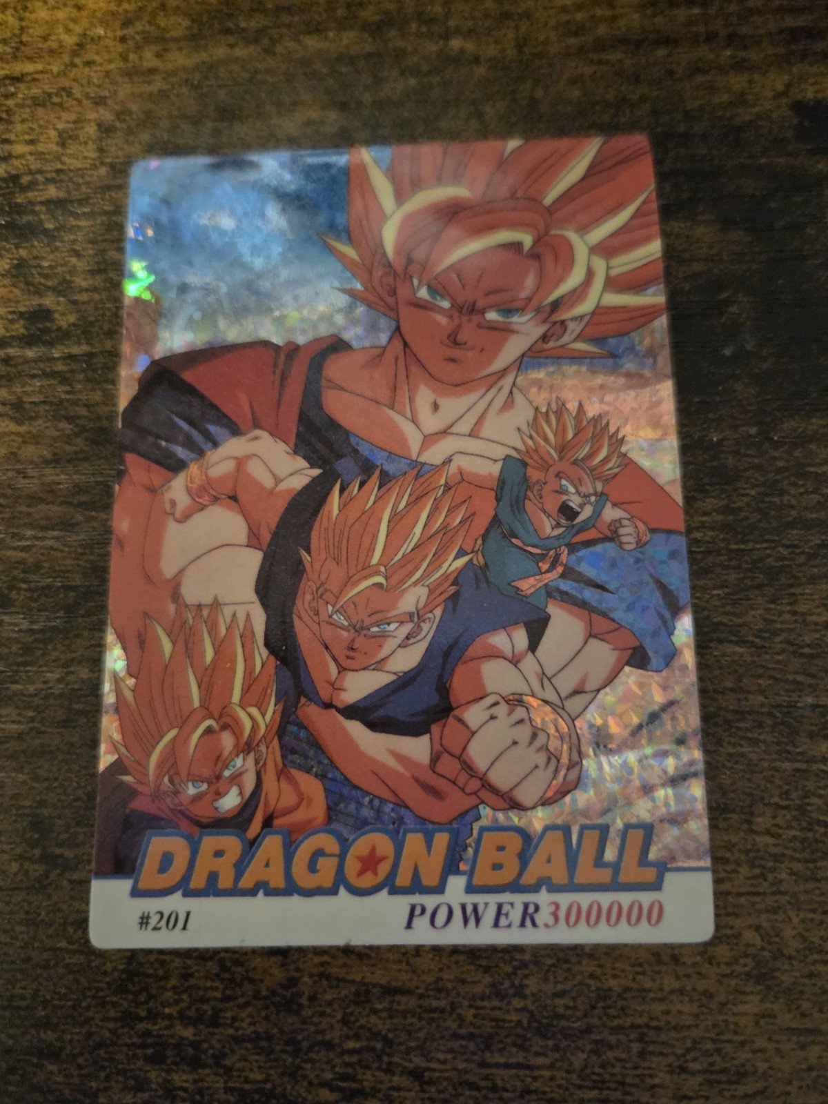 Dragon Ball Z Art Collection Goku Gokou Card #201 DBZ Holo Foil Vintage Score