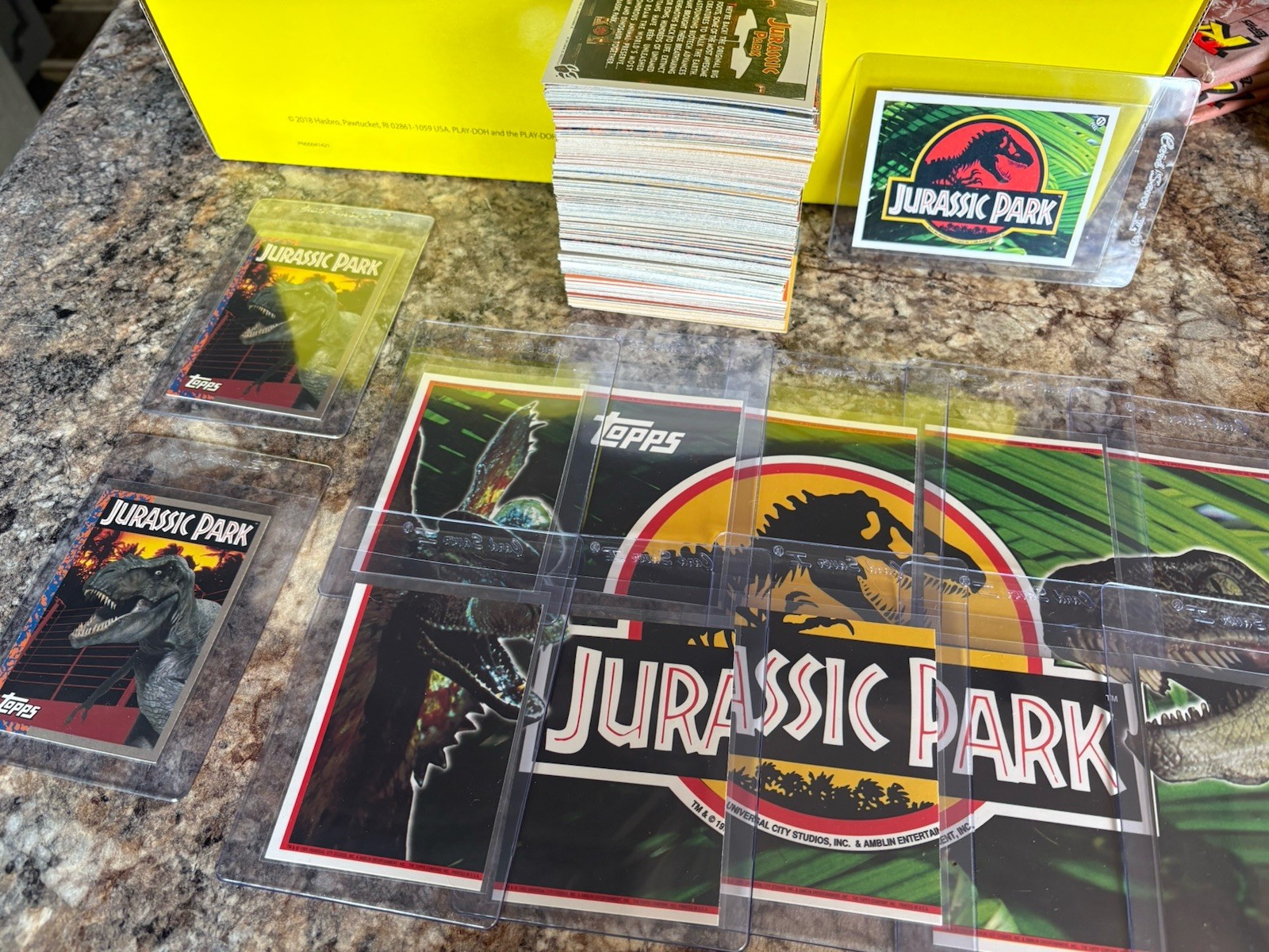 1993 Topps Jurassic Park Cards Lot of 100s All Stickers 2 #1s Possible Base Set