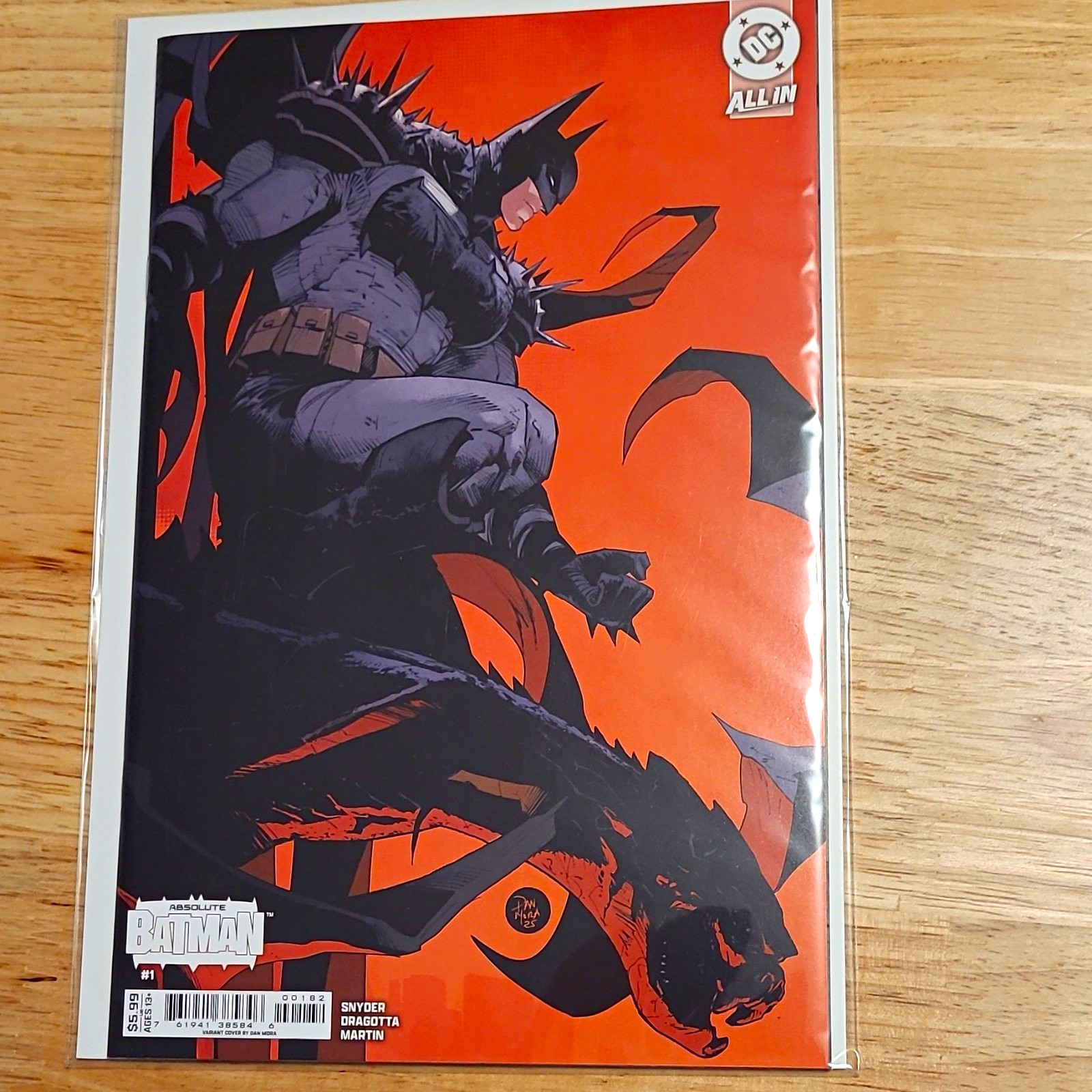 Absolute Batman #1 DC All In Orange Variant Cover Snyder Dragotta Martin