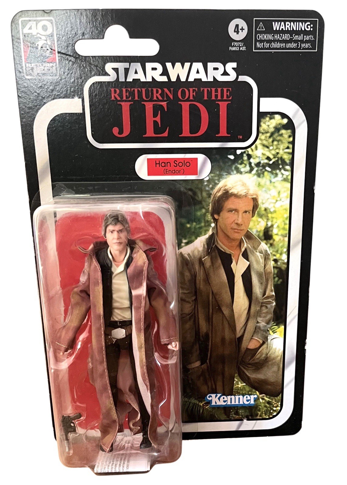 Star Wars Black Series 40th Anniversary ROTJ Han Solo Endor Figure New 6”