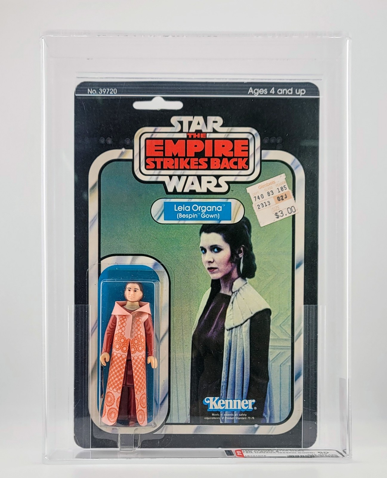 RARE AFA 80 31 Back B DEBUT Star Wars Vintage Kenner Princess Leia Organa Bespin