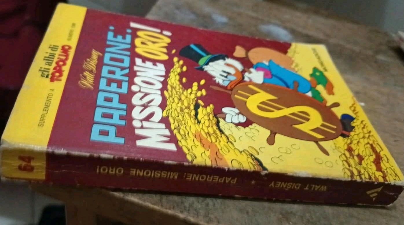 I CLASSICI WALT DYSNEY PRIMA 1 SERIE N. 64 PAPERONE MISSIONE ORO STATO OTTIMOOO 