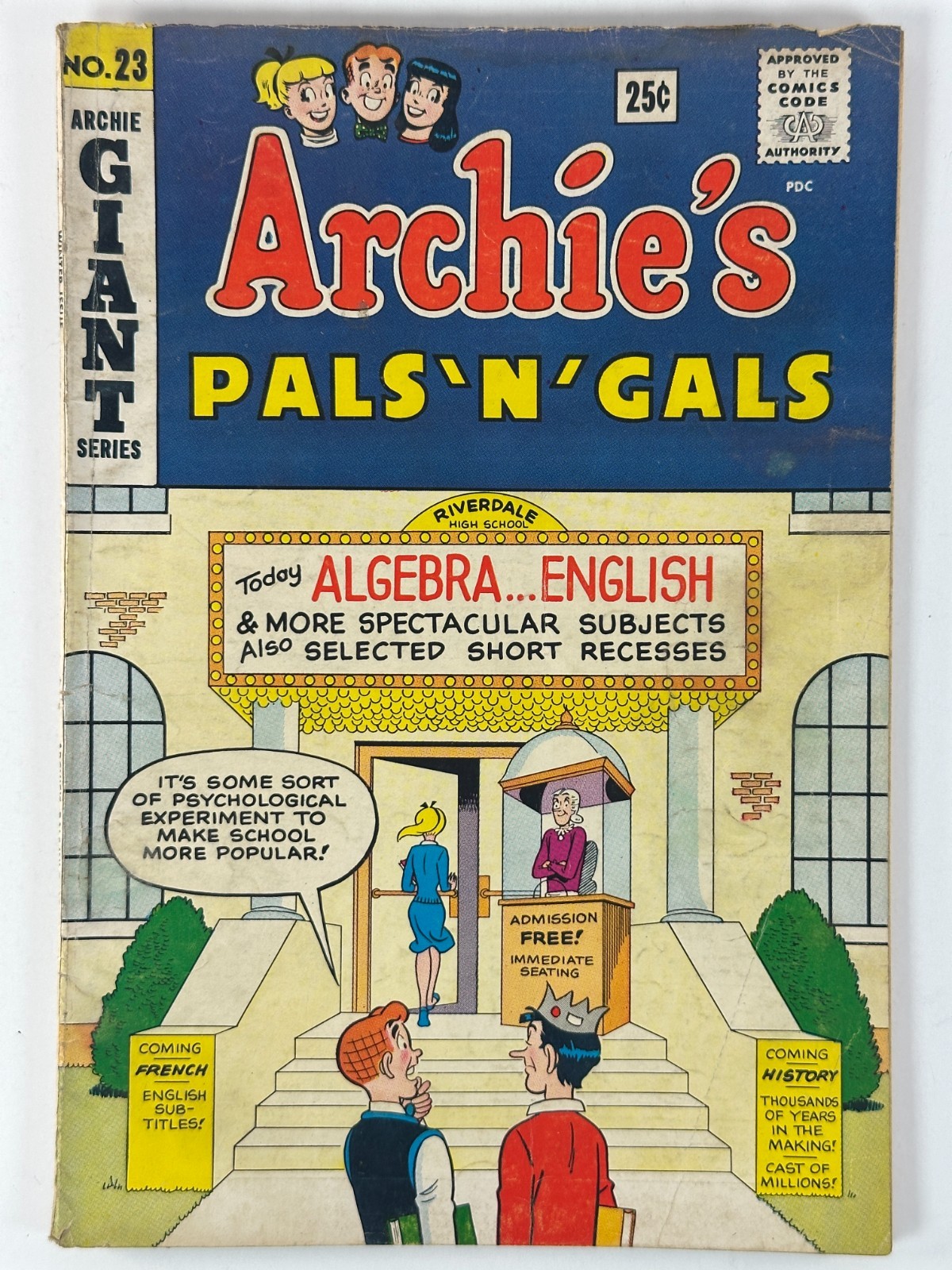Archie's Pals 'N' Gals #23 Archie Giant Series 1963 Dan DeCarlo Josie fumetto