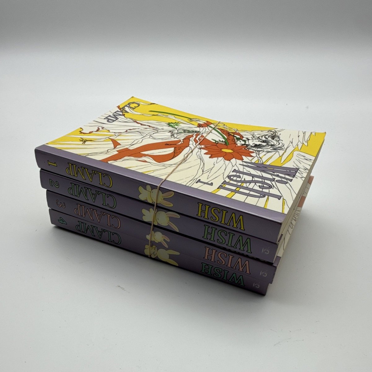 Wish CLAMP Manga Set Completo Volumi 1-4 Tokyopop Fantasy Inglese Romance