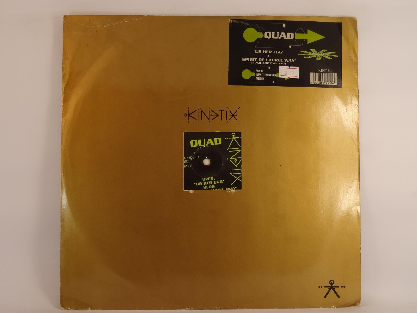 QUAD "UR HER EGG" (201) 2 Track 12" Single including Company Sleeve P&C