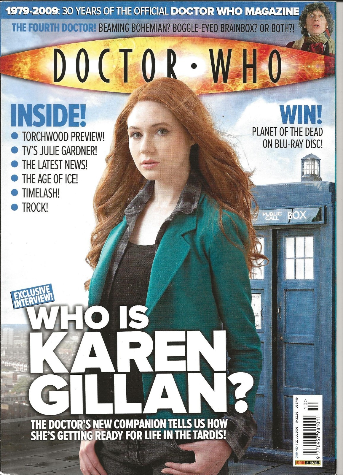 Doctor Who Magazine Issue 410 July 2009 Karen Gillan on cover