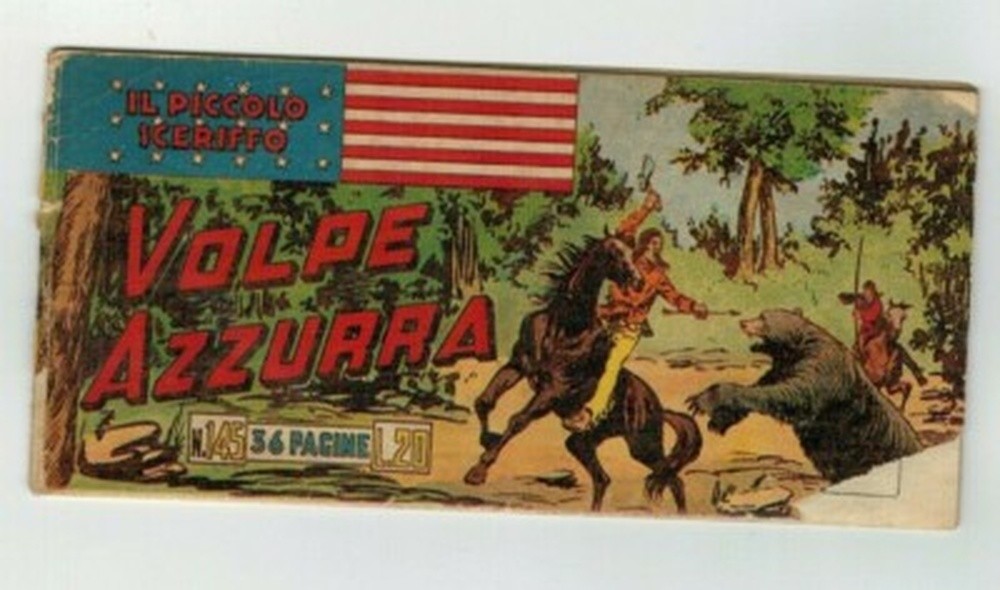 STRISCIA ORIGINALE IL PICCOLO SCERIFFO I SERIE N. 145 DEL 1951 - RARO