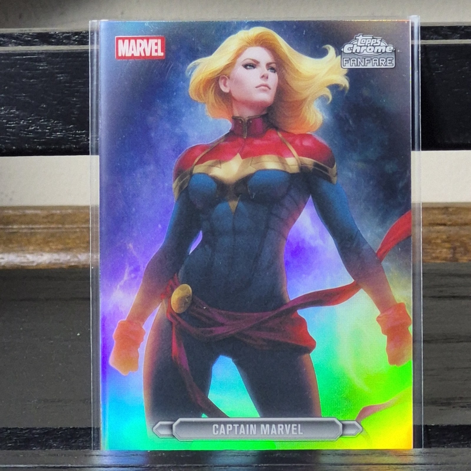 2026 Topps Marvel Chrome, Captain Marvel, Fanfara #FF-07