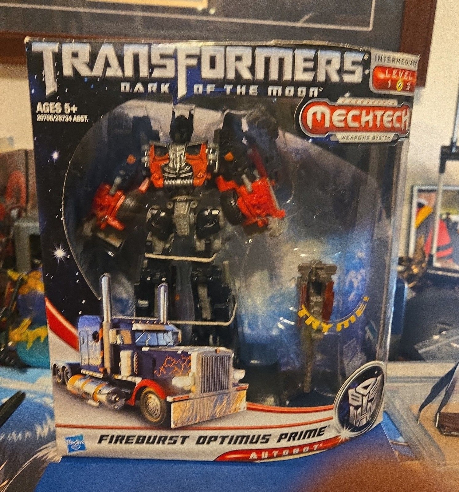 Transformers Dark of the Moon Voyager Fireburst Optimus Prime - Nuovo con scatola