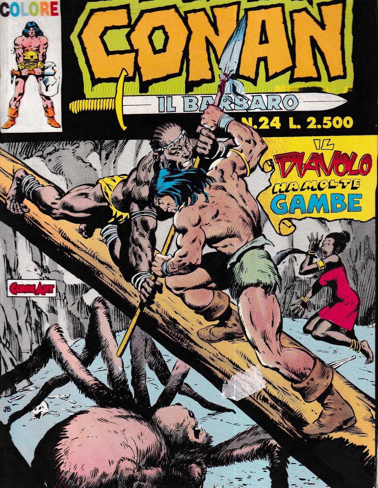 Conan il barbaro colore n.24 il diavolo ha molte gambe ed. Comic Art BO07