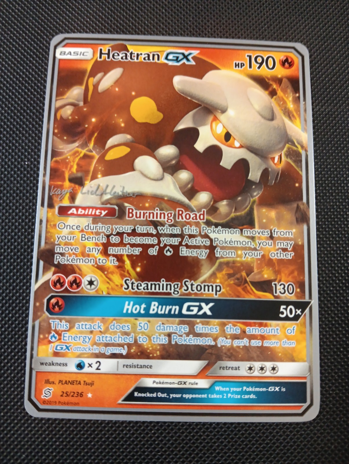 Heatran GX - 2019 (Kaya Lichtleitner) 25/236 World Championship Decks Regular