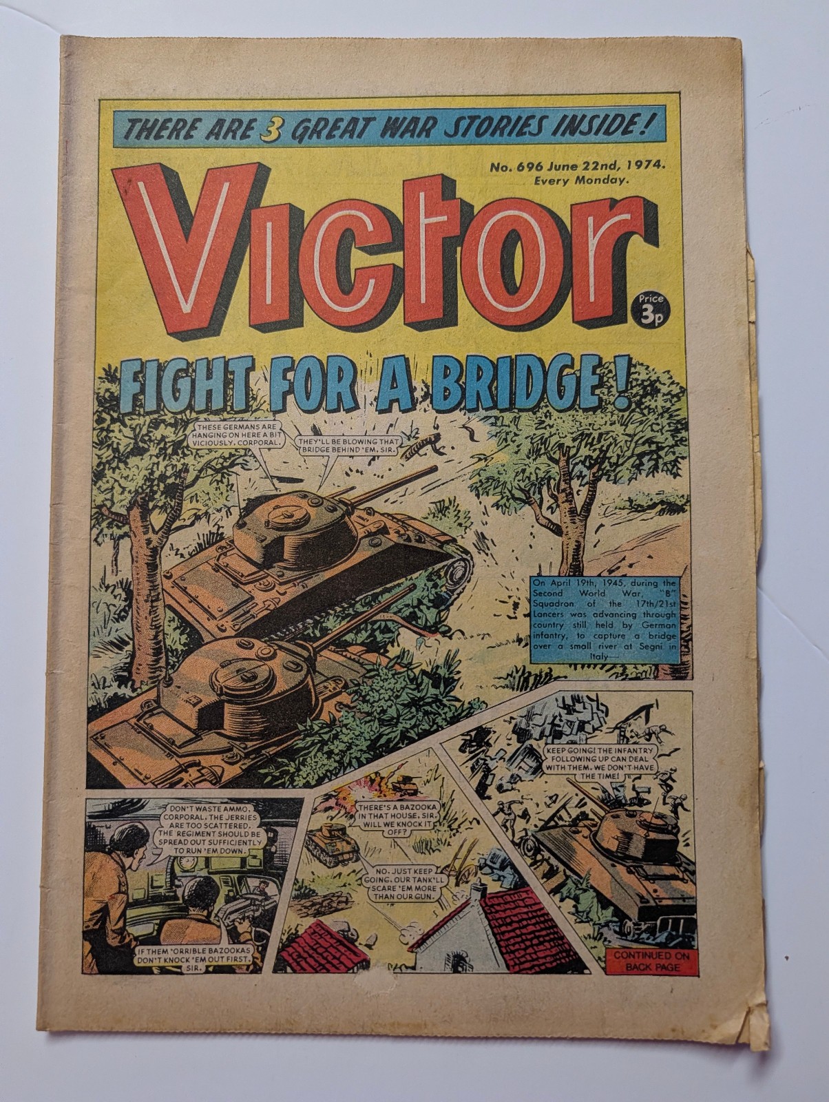 The Victor Comic, No 696, June 22nd 1974.