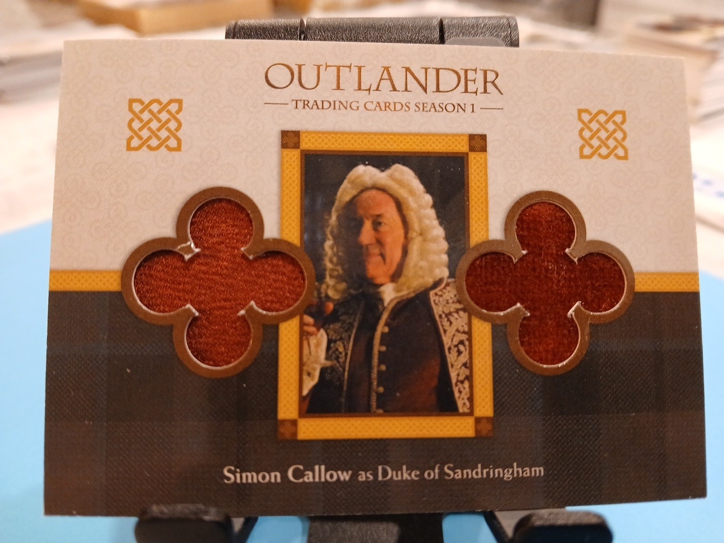 2017 Outlander Simon Callow As Duke Of Sandringham DM8 WARDROBE CARD