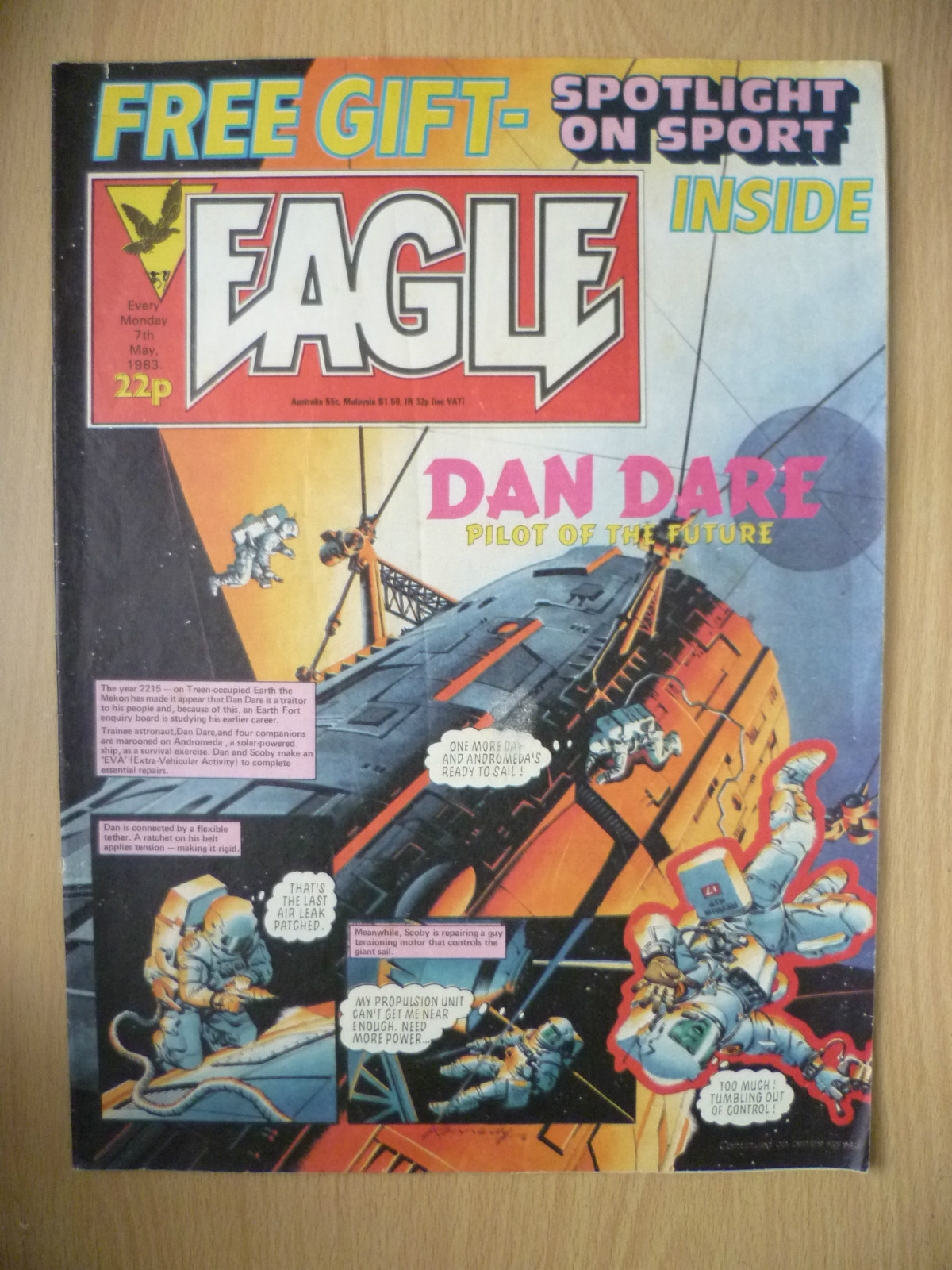 EAGLE COMIC No.59 07 MAY 1983 - PILOT OF THE FUTURE