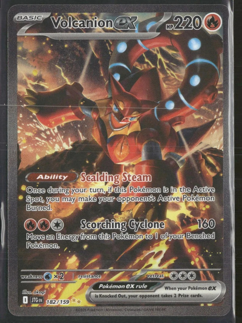 Pokemon Vulcanion ex 182/159 Viaggio Insieme SV09 NM TCG