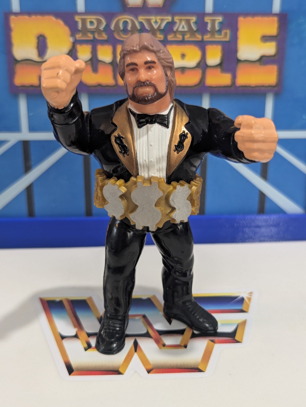 WWF Hasbro Million Dollar Man con cintura - WWE Titan Sports Vintage - Serie 1