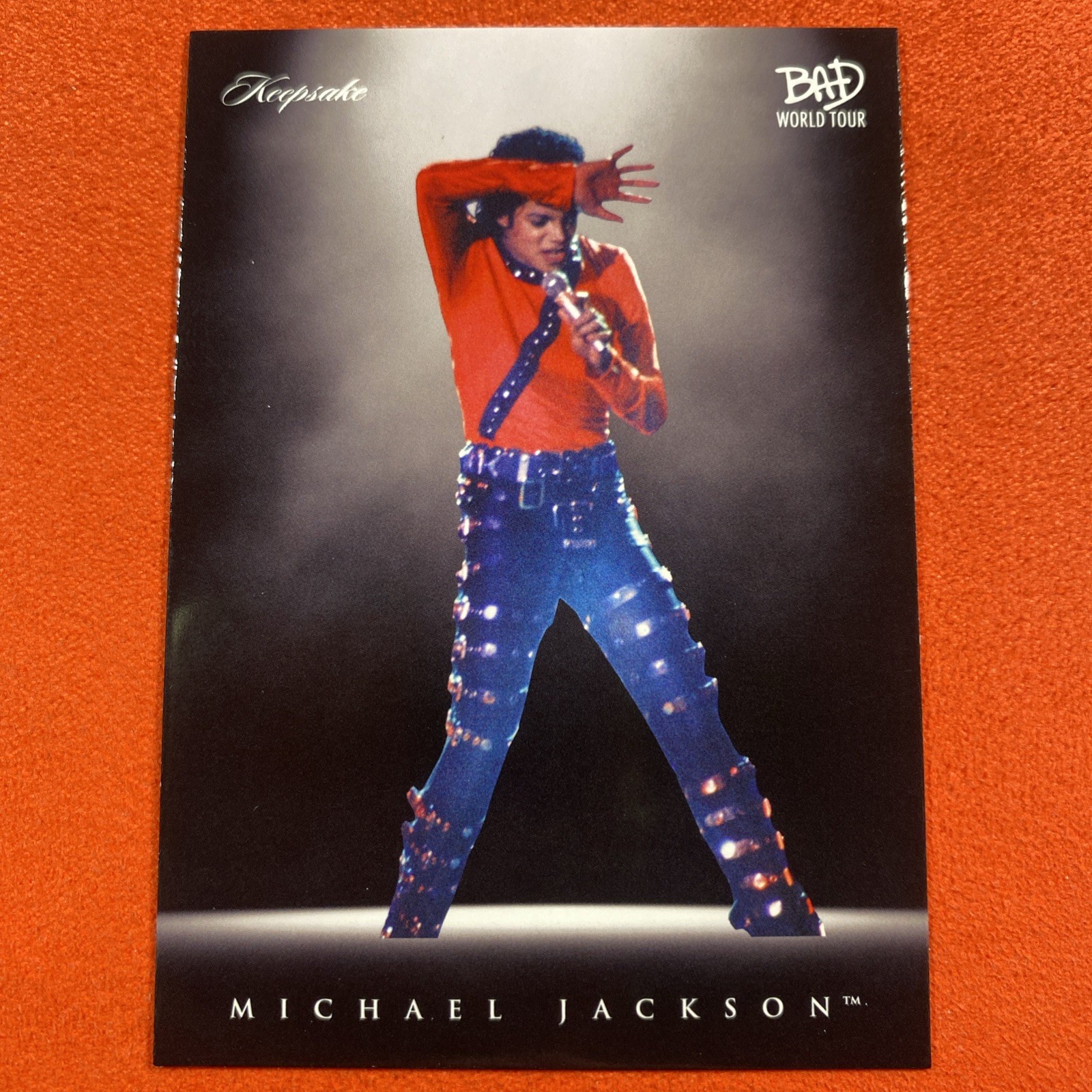 2026 Keepsake MICHAEL JACKSON BAD WORLD TOUR CARD # 42
