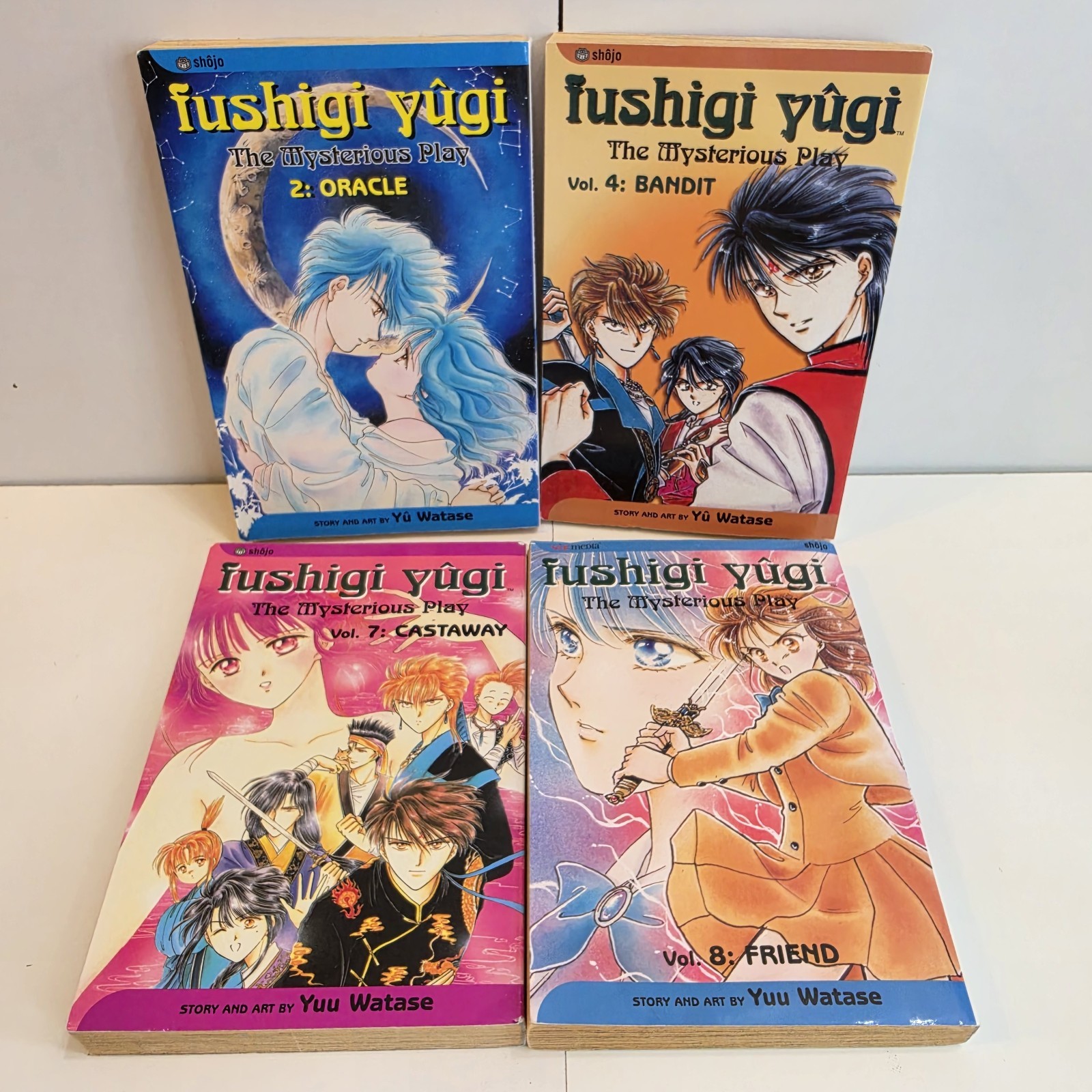 Fushigi Yugi Manga Lotto 4 Volumi 2 4 7 8 Yuu Watase Viz Shojo Inglese PB