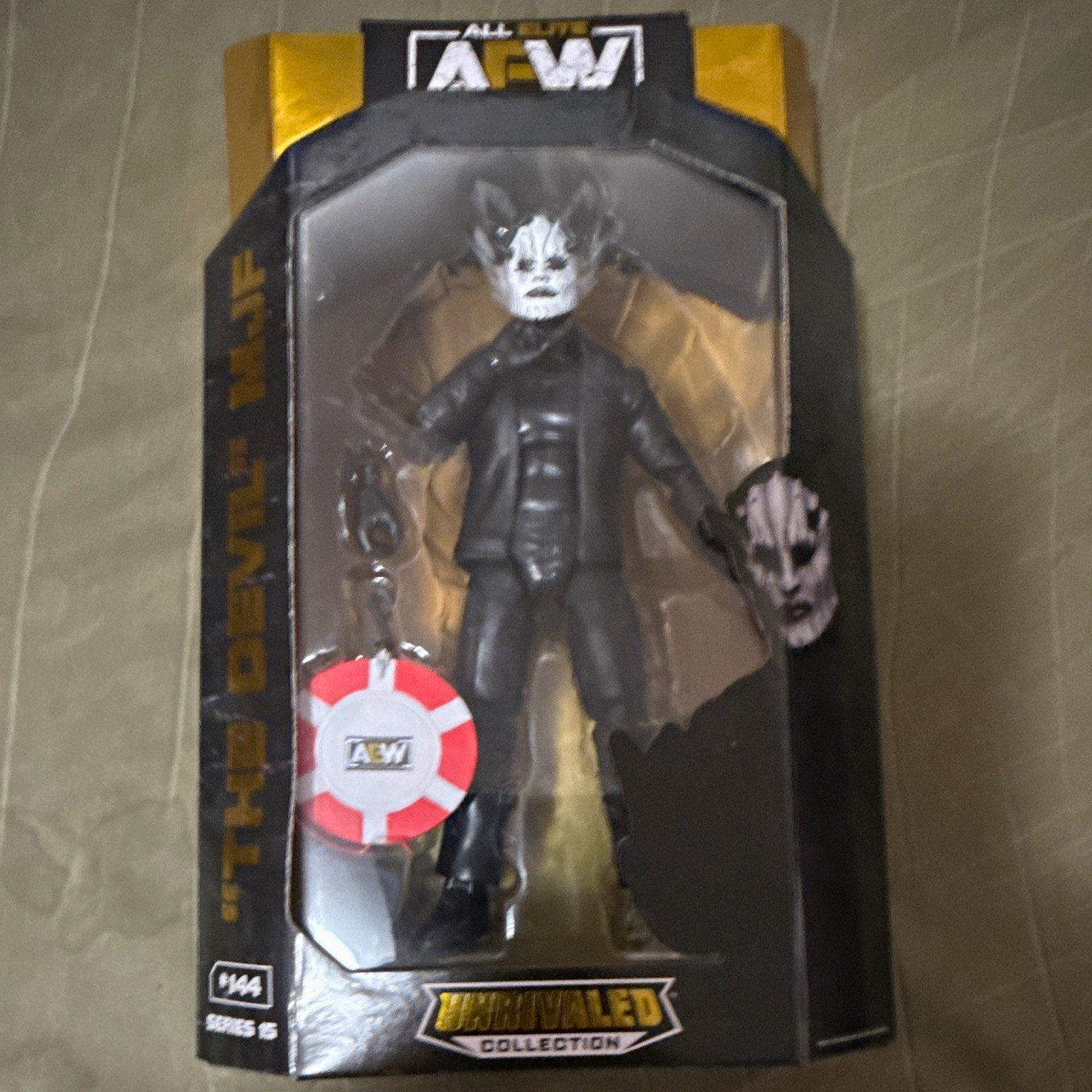 AEW Unrivaled Collection Series 15 Modellino The Devil MJF in scatola con cintura
