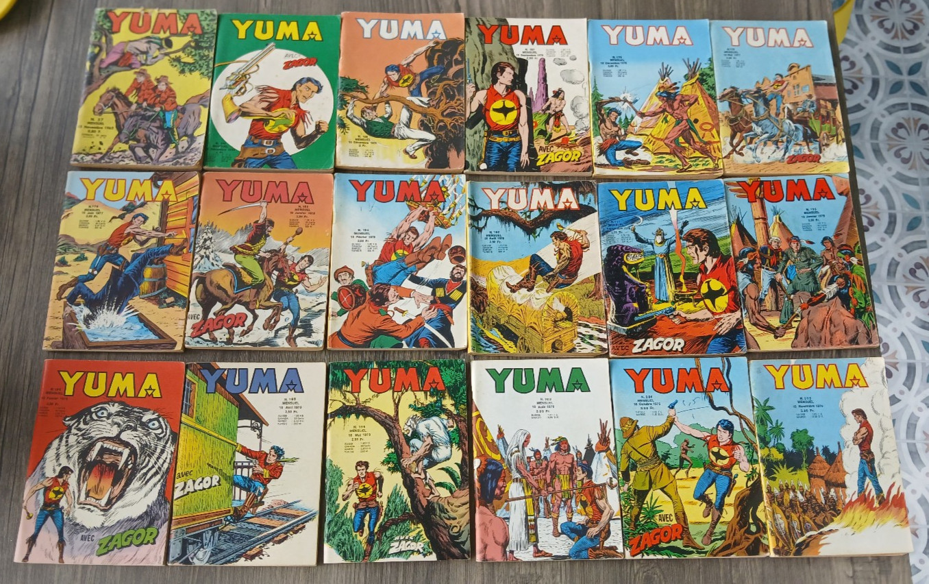 lot18 YUMA n° 37.146.158.167.170.175.176.183.184.190.191.195.196.198.199.202 LUG