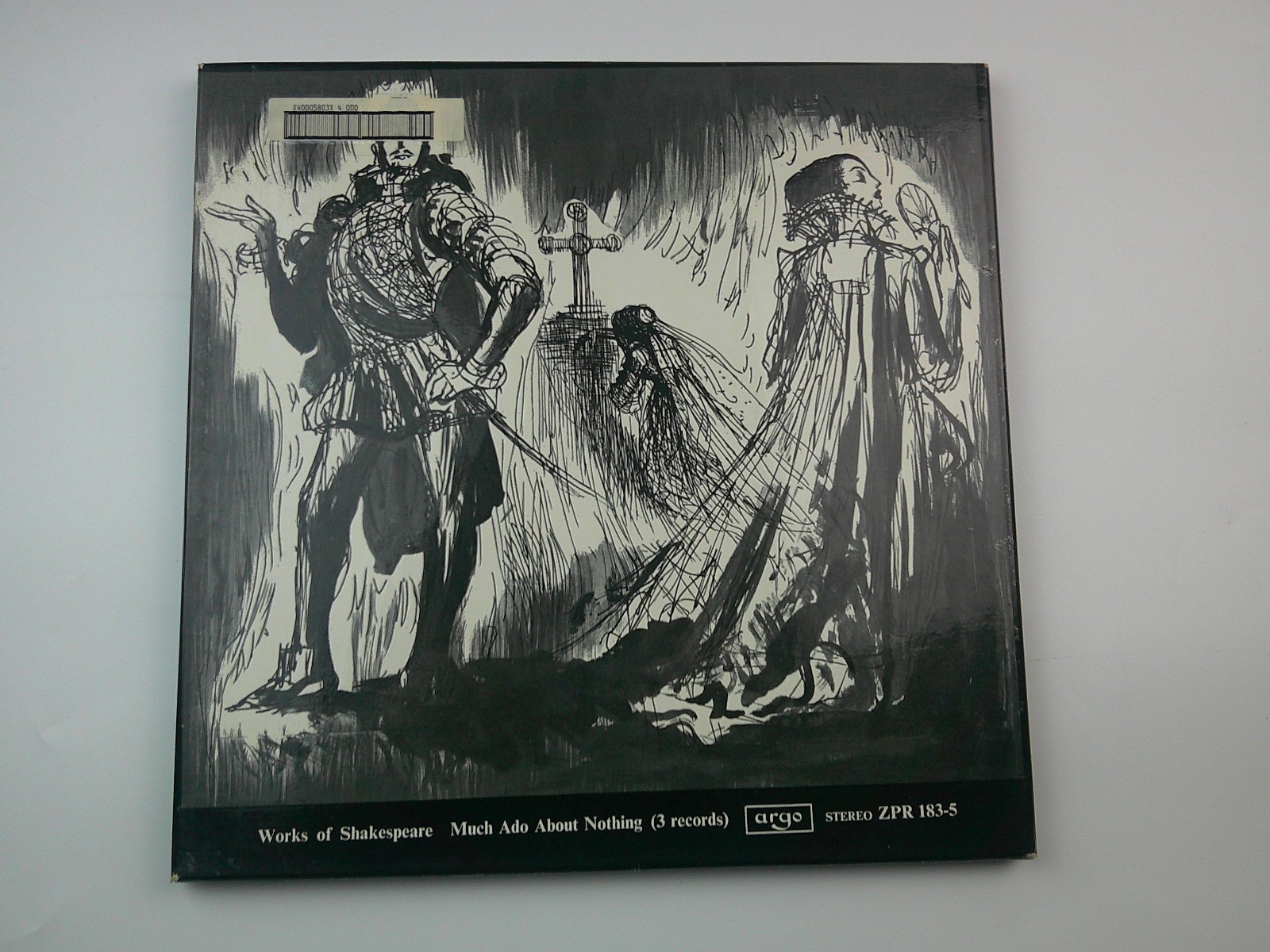 Shakespeare Much Ado About Nothing 3‑LP Box Set Argo ZPR 183‑5 Stereo