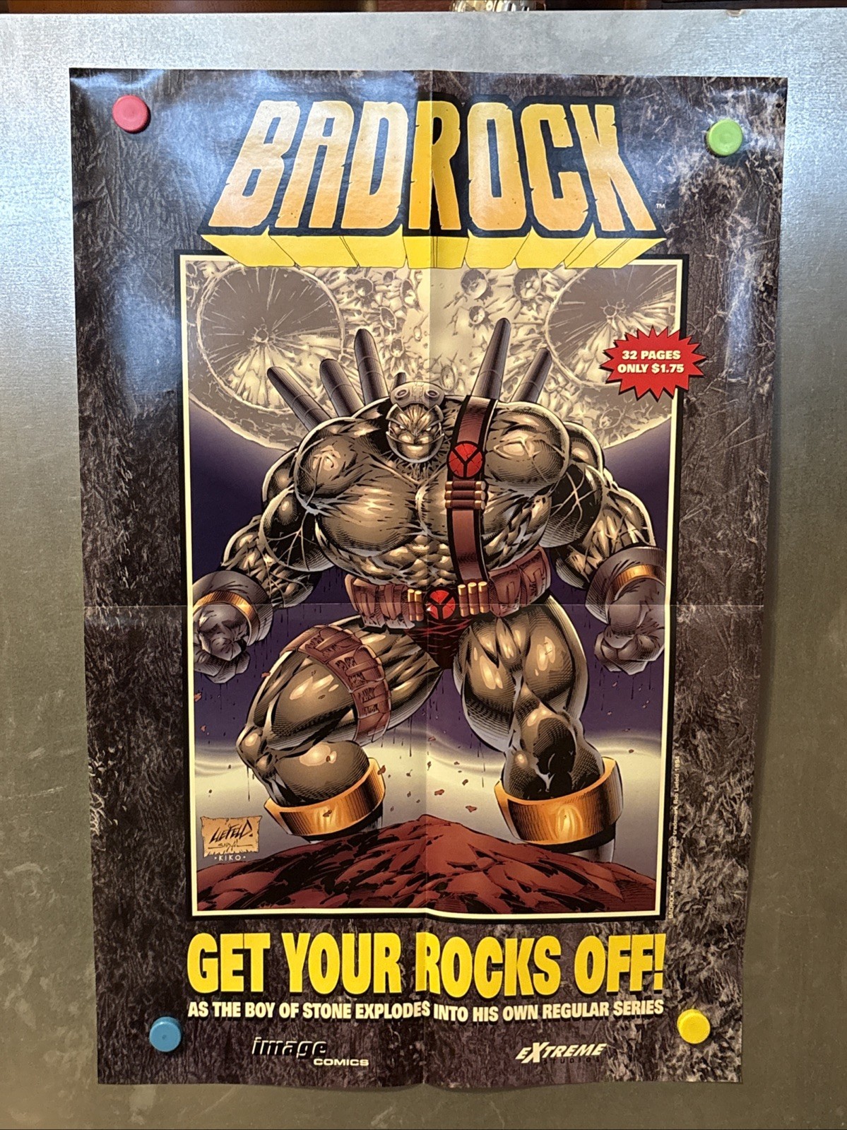 Image Comics Badrock Factory  Folded promo poster 24x16. New!!