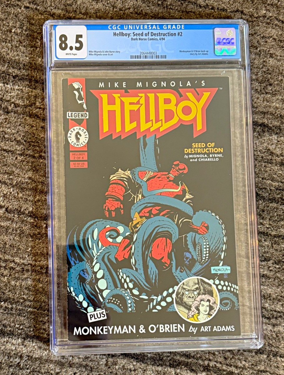 Hellboy #2 Seed of Destruction & #7 The Wild Hunt CGC 8.5 9.0 Dark Horse