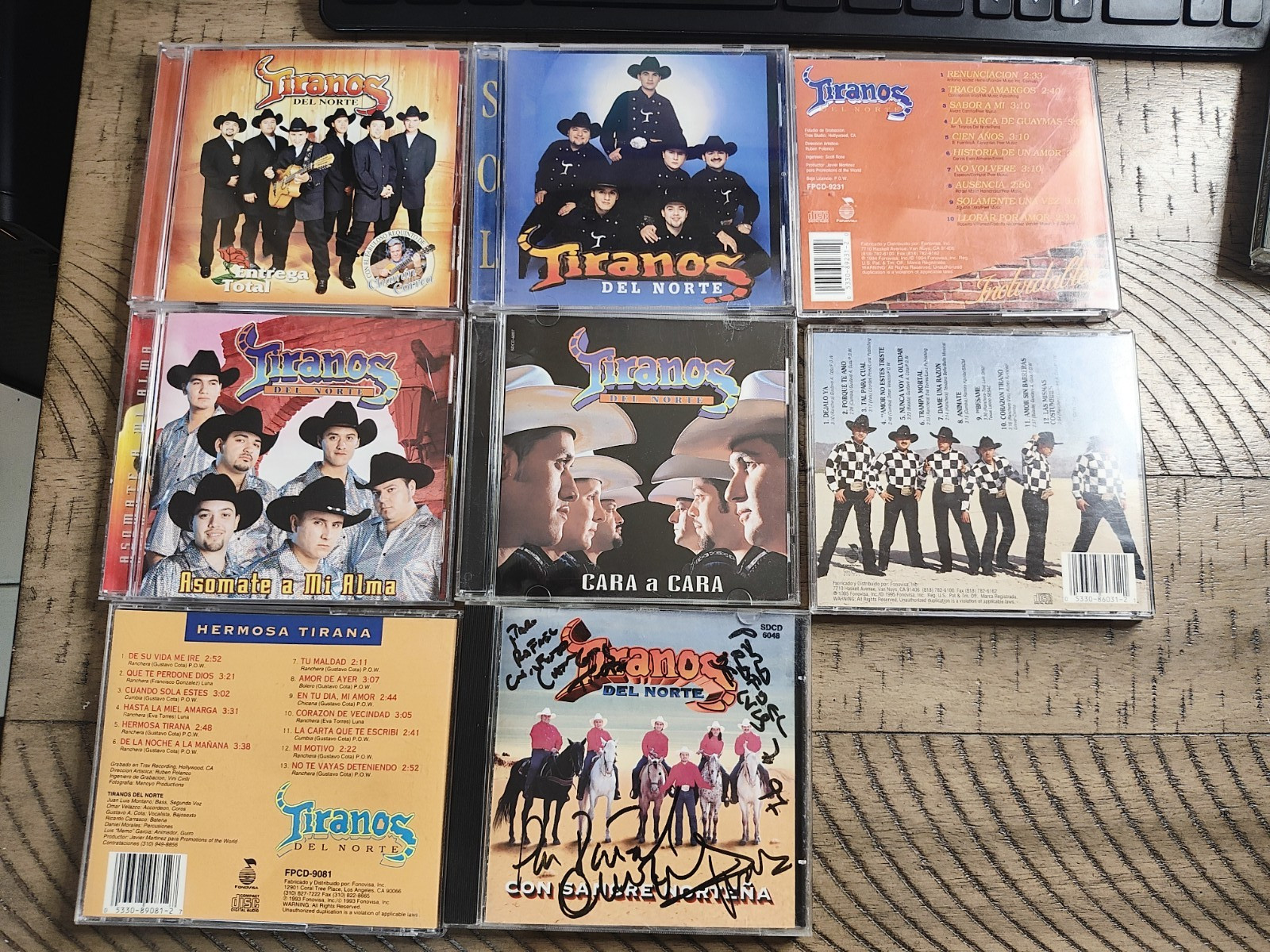 Los Tiranos del Norte (lot 8 CDs) Grupero Norteno Cara a Cara, Hermosa. Sol,